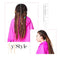 1 Pack 10 PCS Handmade Dreadlocks Extensions Fashion Reggae Crochet Hip-Hop Synthetic Dreads Crochet Braiding Hair 1#