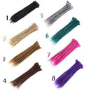 1 Pack 10 PCS Handmade Dreadlocks Extensions Fashion Reggae Crochet Hip-Hop Synthetic Dreads Crochet Braiding Hair 1#