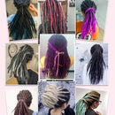 1 Pack 10 PCS Handmade Dreadlocks Extensions Fashion Reggae Crochet Hip-Hop Synthetic Dreads Crochet Braiding Hair 1#