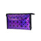 2018 New Fashionable Geometric Cosmetic Bag For Women Luminous Makeup Cases Ladies Zipper Cosmetics Organizer Folding Travel Make Up Handbag Classic 3D Diamond Texture Clutchbag