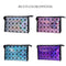 2018 New Fashionable Geometric Cosmetic Bag For Women Luminous Makeup Cases Ladies Zipper Cosmetics Organizer Folding Travel Make Up Handbag Classic 3D Diamond Texture Clutchbag