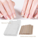 900pcs Nail Cotton Wipes UV Gel Nail Tips Polish Remover Cleaner Lint Paper Pad +100pcs Wood Sticks Cuticle Pusher Care Tools