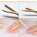 900pcs Nail Cotton Wipes UV Gel Nail Tips Polish Remover Cleaner Lint Paper Pad +100pcs Wood Sticks Cuticle Pusher Care Tools