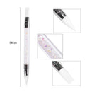 1pc Rhinestones Handle Emboss Nail Art Pen Silicone Nail Carving Brush Glitter Picker Nail Brushes Powder Picking Tools