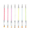 1pcs Dual-ended UV Gel French Nail Brushes For Moon Smile Building Painting Drawing Flowers Gradient Dotting Nail Pen Square Lace Pen