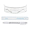 3Pcs Double-headed Tattoo Skin Marker Pen + Eyebrow Tattoo Measure Paper Ruler for Permanent Makeup Tattoo Tool With Cambered Eyebrow Ruler