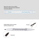 3Pcs Double-headed Tattoo Skin Marker Pen + Eyebrow Tattoo Measure Paper Ruler for Permanent Makeup Tattoo Tool With Cambered Eyebrow Ruler