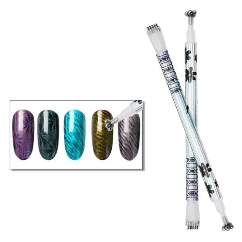 DIY Magnet Magic Pen For Cat Eye Double-head Pen For Gel Polish UV LED Nail Art Tools Manicure Print Tool