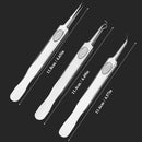 3PCS Stainless Steel Acne Needle Blackhead Removal Clip Whitehead Removal Needle Blemish Remover Tweezers Face Care Beauty Repair Tools