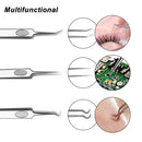 3PCS Stainless Steel Acne Needle Blackhead Removal Clip Whitehead Removal Needle Blemish Remover Tweezers Face Care Beauty Repair Tools