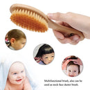 Ultra Soft Baby Hair Brush Wooden Handle Newborn Baby Hairbrush