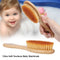 Ultra Soft Baby Hair Brush Wooden Handle Newborn Baby Hairbrush