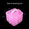 3 Layers Plastic Empty Storage Box Nail Art Rhinestone Tools Jewelry Beads Organizer Container Detachable Makeup Box