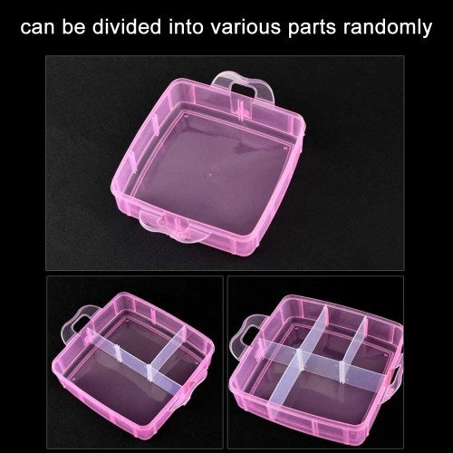 3 Layers Plastic Empty Storage Box Nail Art Rhinestone Tools Jewelry Beads Organizer Container Detachable Makeup Box