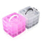 3 Layers Plastic Empty Storage Box Nail Art Rhinestone Tools Jewelry Beads Organizer Container Detachable Makeup Box