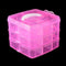 3 Layers Plastic Empty Storage Box Nail Art Rhinestone Tools Jewelry Beads Organizer Container Detachable Makeup Box