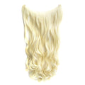 One Piece No Clip Hair Extensions Long Curly Hairpiece