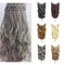 One Piece No Clip Hair Extensions Long Curly Hairpiece