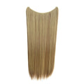 One Piece No Clip Hair Extensions Long Straight Hairpiece