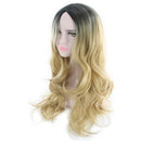 Women Hairstyle Gradient Color Wave Curls Long Curly Hair Wig