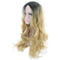 Women Hairstyle Gradient Color Wave Curls Long Curly Hair Wig