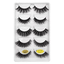 Anself SHIDISHANGPIN 5 Pairs Fake Eyelashes False Eyelashes Long Thick Curly Lashes with 5 Different Styles Makeup Lashes Strip