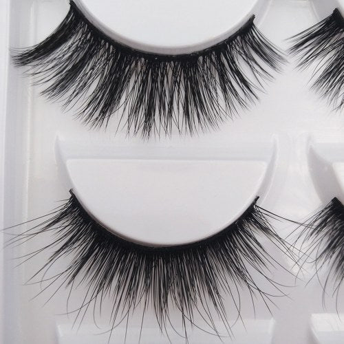 Anself SHIDISHANGPIN 5 Pairs Fake Eyelashes False Eyelashes Long Thick Curly Lashes with 5 Different Styles Makeup Lashes Strip