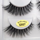 Anself SHIDISHANGPIN 5 Pairs Fake Eyelashes False Eyelashes Long Thick Curly Lashes with 5 Different Styles Makeup Lashes Strip