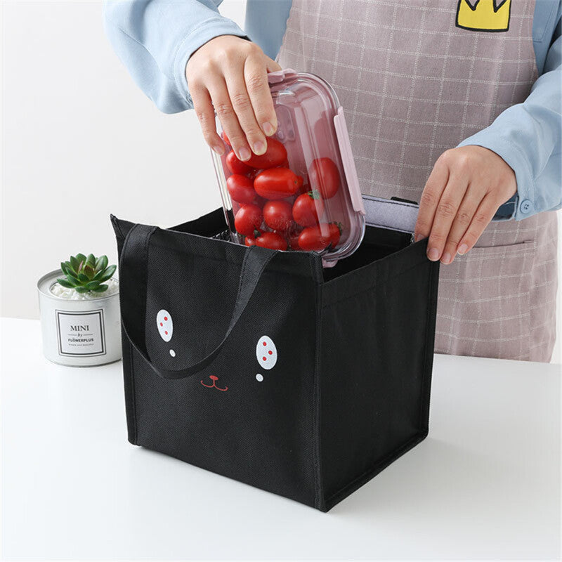 LB13 Waterproof Insulated Tote Lunch Pouch - Black