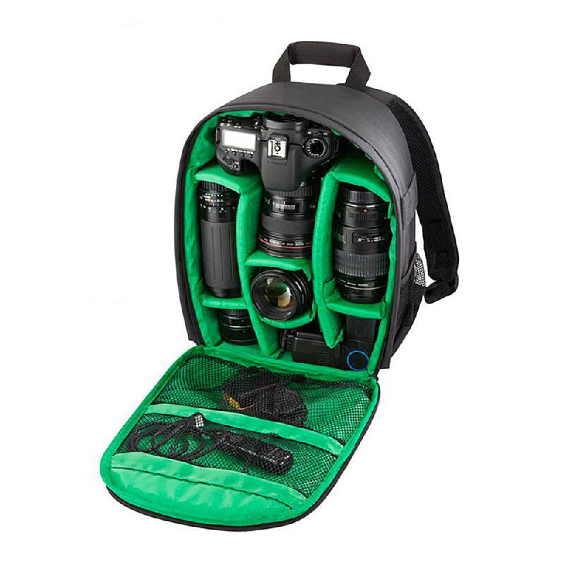 Waterproof Multi-functional DSLR Backpack - Green