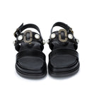 Weinishi Panda Summer Sandals - Black