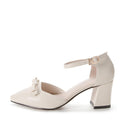 Wetkiss Leather Pumps - Beige