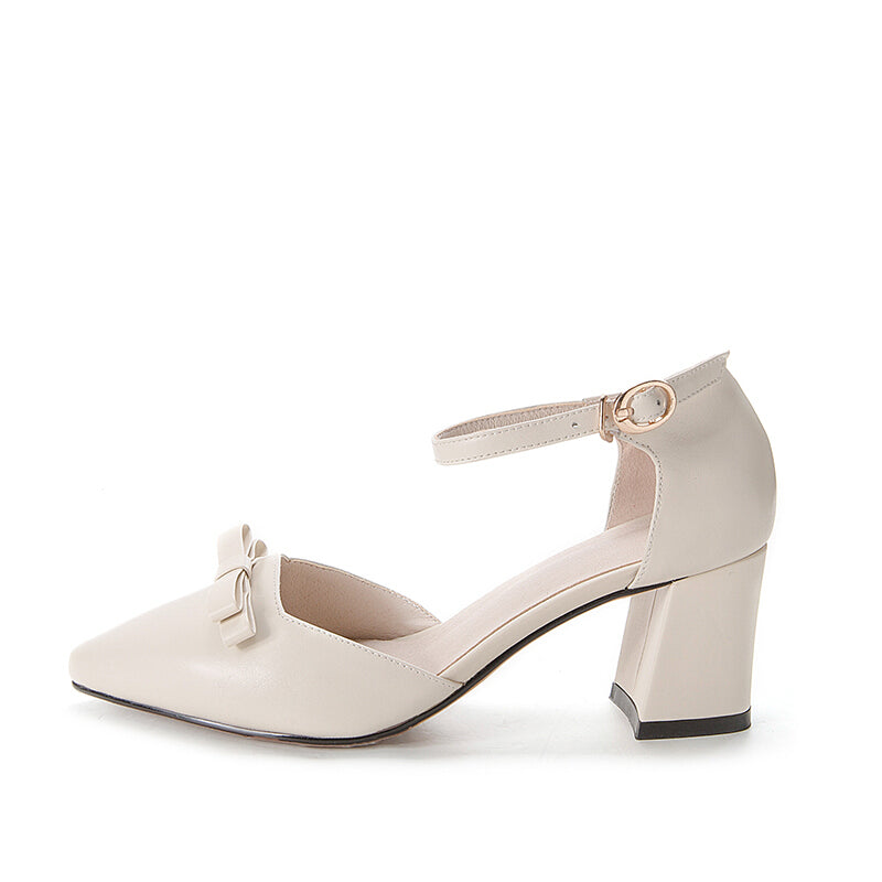 Wetkiss Leather Pumps - Beige