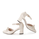 Wetkiss Leather Pumps - Beige