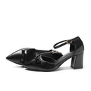 Wetkiss Leather Pumps - Black