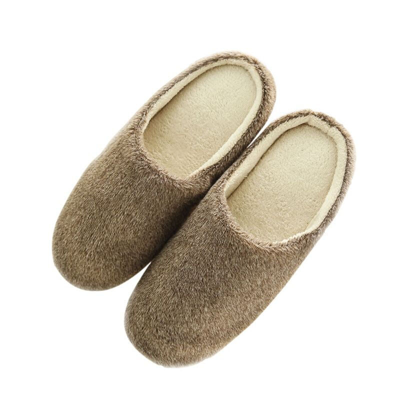 Winter Warm Home Slippers - Brown