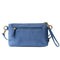 With You Embroidery Canvas Bag - Blue