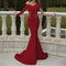 Women Bodycon Formal Evening Wedding Dress - Red