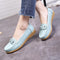 Women Cow Muscle Ballet Light Shoes - Blue