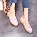 Women Cow Muscle Ballet Light Shoes - Pink