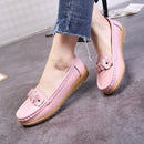 Women Cow Muscle Ballet Light Shoes - Pink