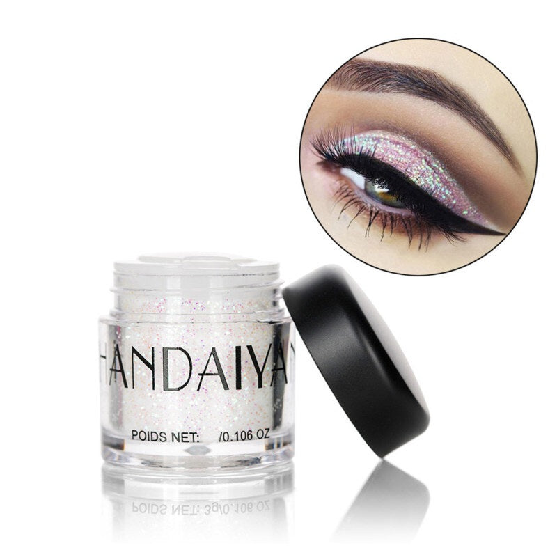 Women Glitter Sequin Shiny Eyeshadow - Silver