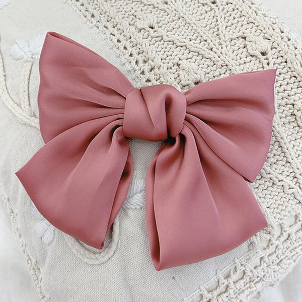 Women Hairgrips Bow Knot Accessories - Pink