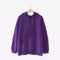 Women Long Sleeves Hoodies Top - Purple