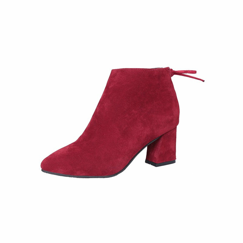 Women Martin Boot - Red