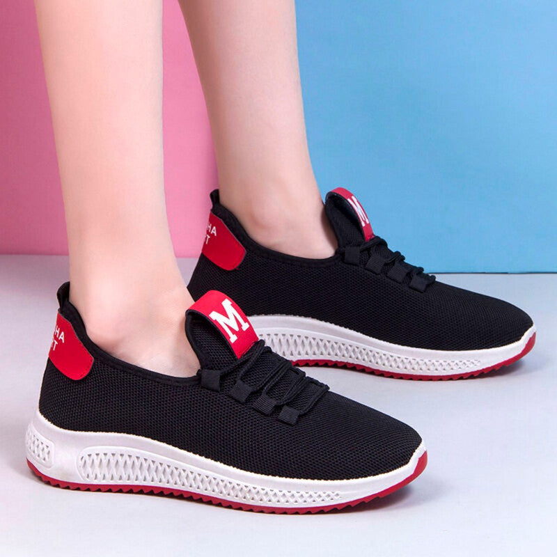 Women Mesh Casual Shoes - Black