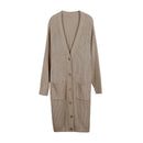 Women Modern Long Cardigan - Coffee