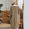 Women Modern Long Cardigan - Coffee