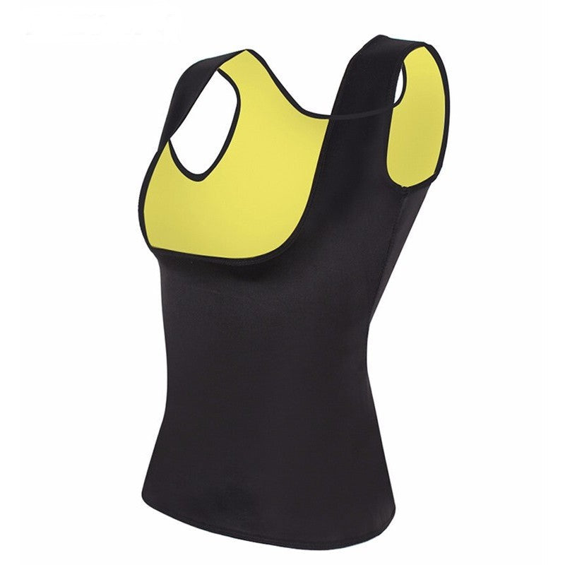 Women Neoprene Sauna Waist Trainer Vest - Black