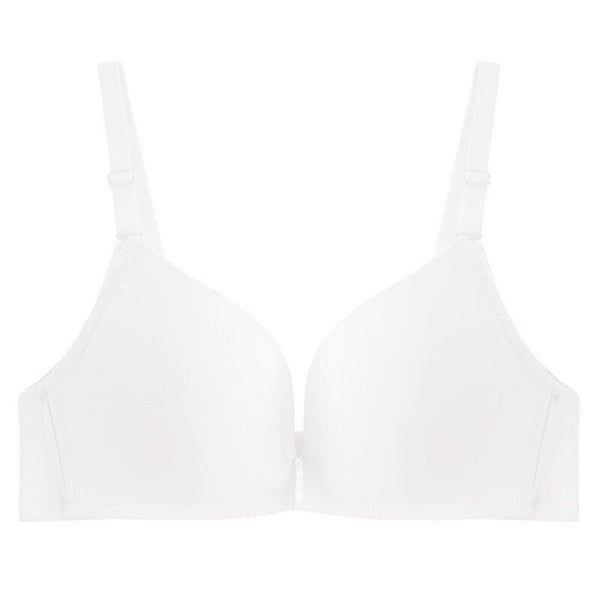 Women Push Up Seamless Adjustable Lingerie Bra - White